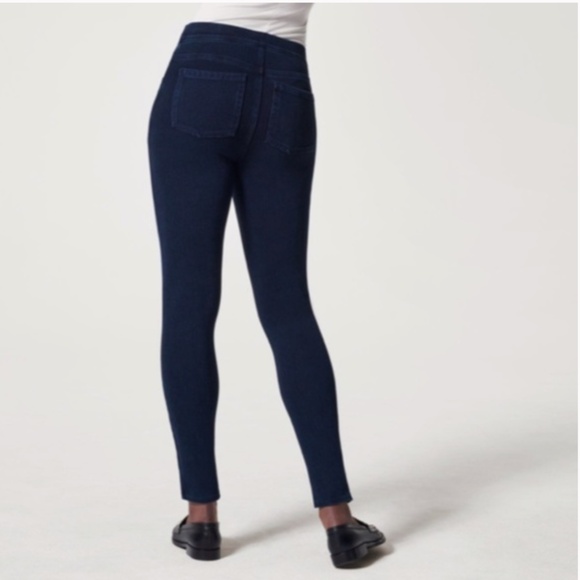 NWT Spanx Jean-ish® Ankle Leggings Blue XL Regular - Picture 3 of 16